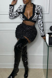 Silver Street Solid Patchwork Fold High Waist Pencil Solid Color Bottoms