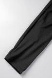 Brown Sexy Solid Hollowed Out Backless Halter Skinny Jumpsuits
