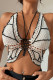 Black Sexy Solid Hollowed Out Patchwork Swimwears Cover Up