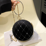 Red Casual Daily Patchwork Chains Rhinestone Bags