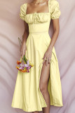 Pink Daily Elegant Print Patchwork Frenulum Off the Shoulder Irregular Dress Dresses