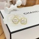 White Simplicity Geometric Patchwork Earrings