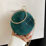 Red Casual Daily Patchwork Chains Rhinestone Bags