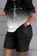 Black And White Casual Street Print Patchwork O Neck Two Pieces