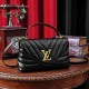 Black Simplicity Letter Patchwork Bags