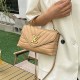 Light Khaki Simplicity Letter Patchwork Bags