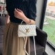 White Simplicity Letter Patchwork Bags