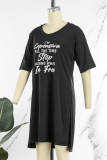 Pink Casual Print Patchwork Slit V Neck Short Sleeve Two Pieces