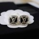 Black Simplicity Letter Patchwork Earrings