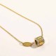 Gold Simplicity Letter Chains Necklaces