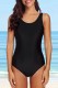 Black Sexy Print Solid Backless Swimwears (With Paddings)