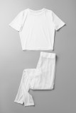 Red Sexy Solid Patchwork See-through O Neck Short Sleeve Two Pieces