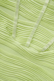 Green Sexy Solid Backless Strapless Sleeveless Dress Dresses
