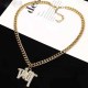 Gold Street Letter Chains Necklaces
