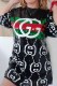 Black Casual Street Letter Sequins O Neck Straight Dresses