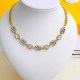 White Vintage Celebrities Letter Patchwork Rhinestone Necklaces