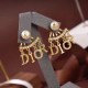 Gold Street Letter Patchwork Earrings