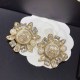 Milky Vintage Elegant Geometric Rhinestone Earrings