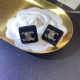 Black Simplicity Geometric Patchwork Earrings