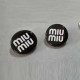 Black Simplicity Letter Patchwork Earrings
