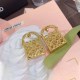 Gold Simplicity Geometric Patchwork Earrings