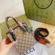 Khaki Street Letter Patchwork Bags