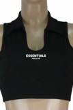 Pink Street Print Letter U Neck Sleeveless Two Pieces