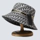 Black Casual Letter Patchwork Hat