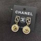 Gold Street Figure Patchwork Rhinestone Earrings
