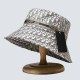 White Casual Letter Patchwork Hat