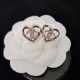 Silver Simplicity Letter Geometric Rhinestone Earrings