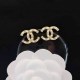 Gold Simplicity Letter Pearl Rhinestone Earrings