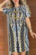 Baby Blue Casual Letter Hot Drill O Neck A Line Dresses