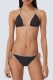 Black Sexy Striped Patchwork Frenulum Swimwears