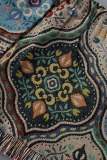 Colour Sexy Vintage Print Tassel Bandage Patchwork Backless Spaghetti Strap Sleeveless Two Pieces