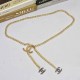 Gold Simplicity Letter Chains Waist Chain