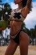 Black Sexy Patchwork See-through Contrast Swimwears