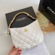 White Simplicity Letter Zipper Bags