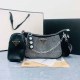 Black Street Letter Chains Rhinestone Bags