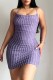 Purple Sexy Casual Solid Backless Spaghetti Strap Sleeveless Dress Dresses