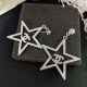 Silver Street Letter Patchwork Earrings