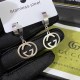 Silver Street Letter Patchwork Earrings