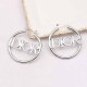 Silver Street Simplicity Letter Patchwork Earrings