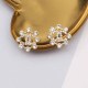 Gold Simplicity Letter Rhinestone Earrings