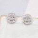 Silver Street Simplicity Letter Rhinestone Earrings