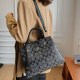 Black Gray Street Letter Geometric Patchwork Bags
