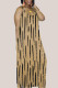 Khaki Casual Work Elegant Solid Pocket Spaghetti Strap Straight Dresses