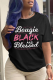 Black Street Vintage Print Patchwork Letter O Neck T-Shirts