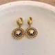 Gold Vintage Figure Patchwork Earrings