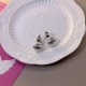 White Street Simplicity Letter Patchwork Earrings